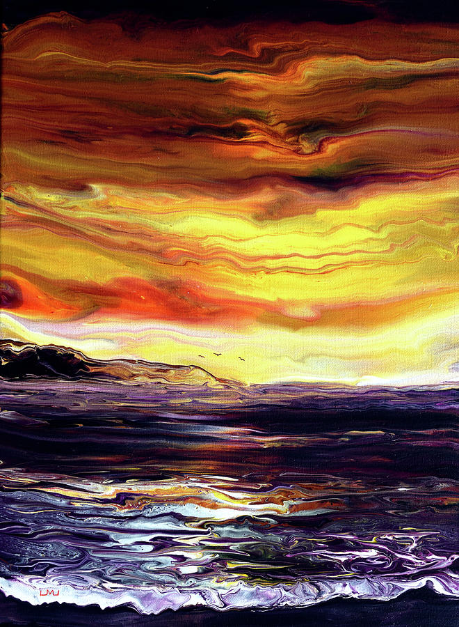Golden Light Over The Sea Painting