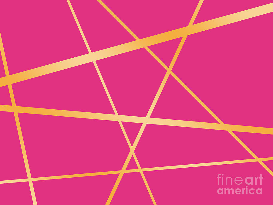Golden lines on pink Photograph by Amanda Mohler
