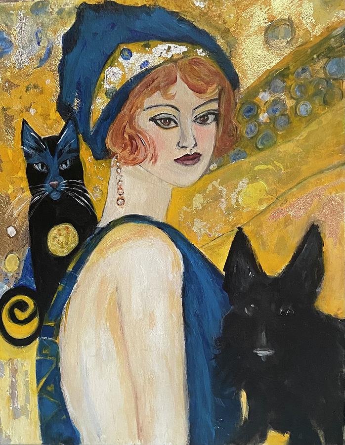 Golden Maiden Painting by Denice Palanuk Wilson