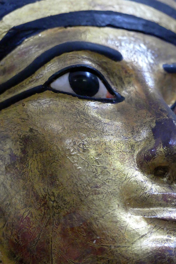 Golden mask of Egyptian mummy Photograph by Steve Estvanik