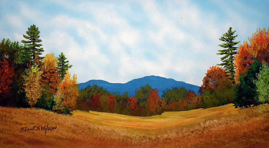 Fall Painting - Golden Meadows by Frank Wilson