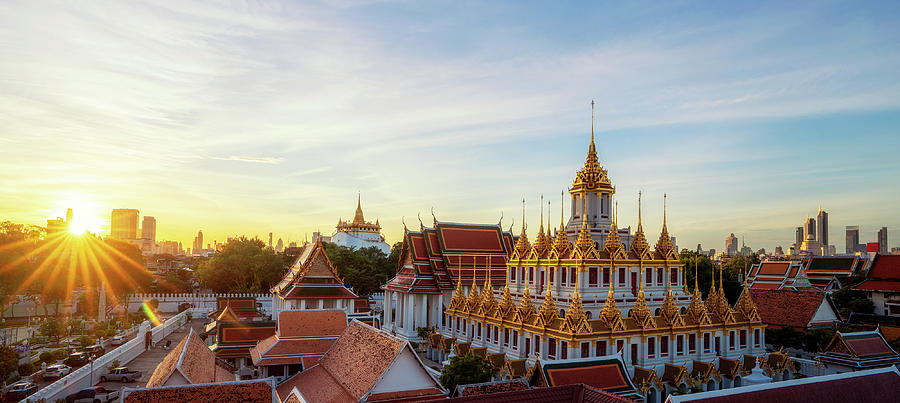 Golden metal castle illuminated Photograph by Anek Suwannaphoom | Fine ...