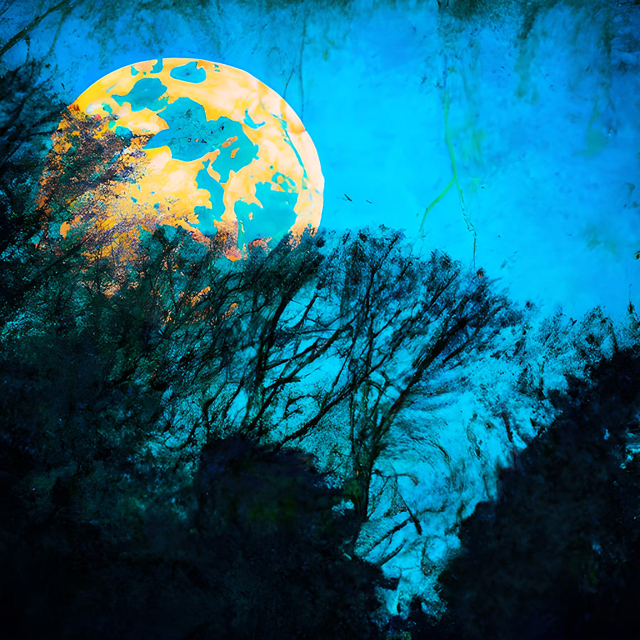 Golden Moon Rising  Photograph by Amalia Suruceanu