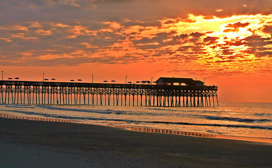 Golden Morning At The Garden City Pier Photograph by Joey OConnor Photography