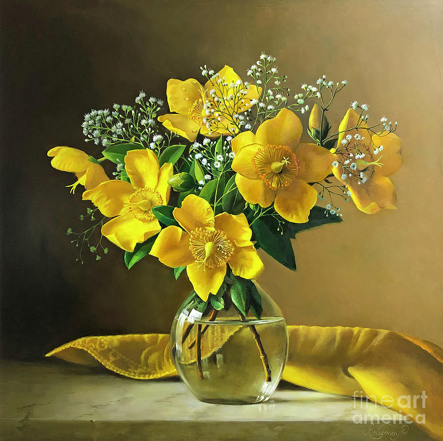 Golden Nature Painting by Pieter Wagemans