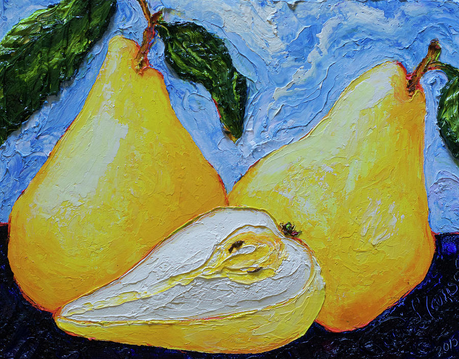 Golden Pears Painting by Paris Wyatt Llanso
