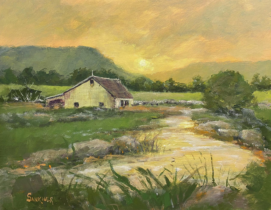 Golden Pond Painting by Robert Sankner