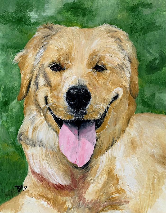 Golden Retriever Painting Painting by Taylor Hart