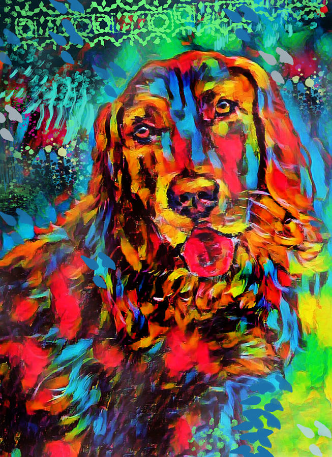 Golden Retriever Digital Art By Stanley Richards 