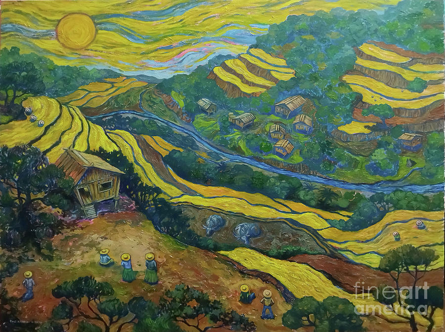 Golden Rice Painting by Paul Hilario