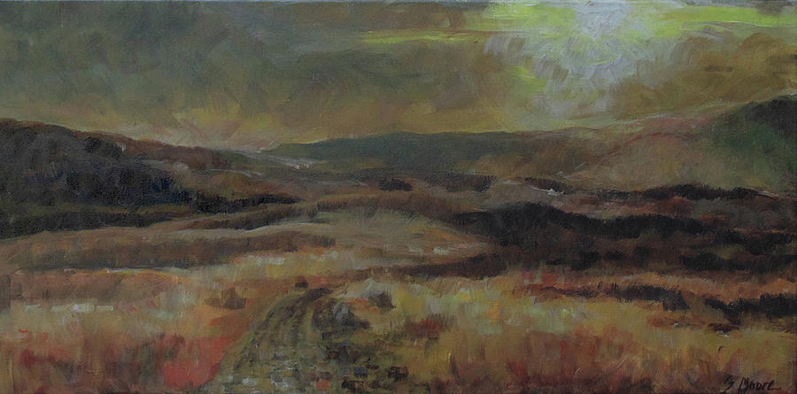 Golden Road Painting by Susan Moore