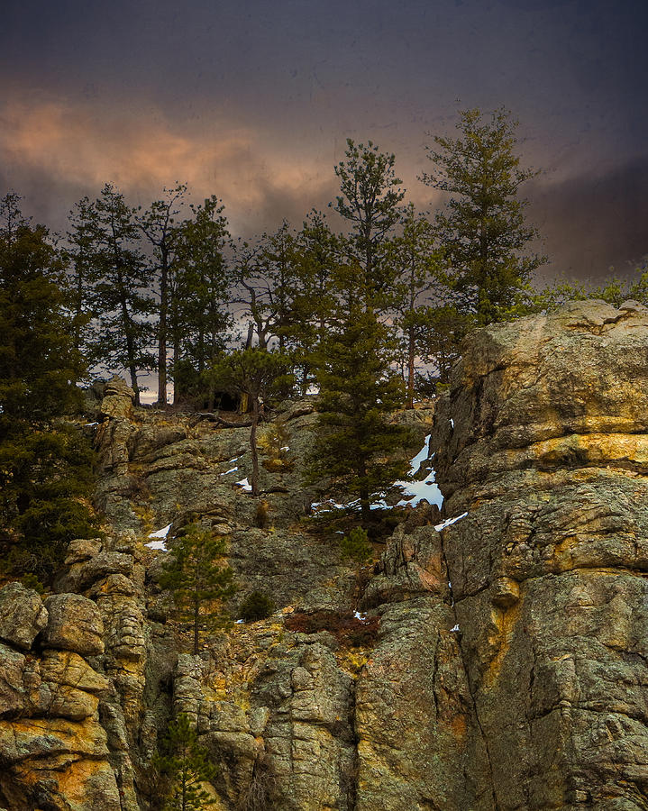 Golden Rock - Glen Haven Colorado Photograph by Danette Steele
