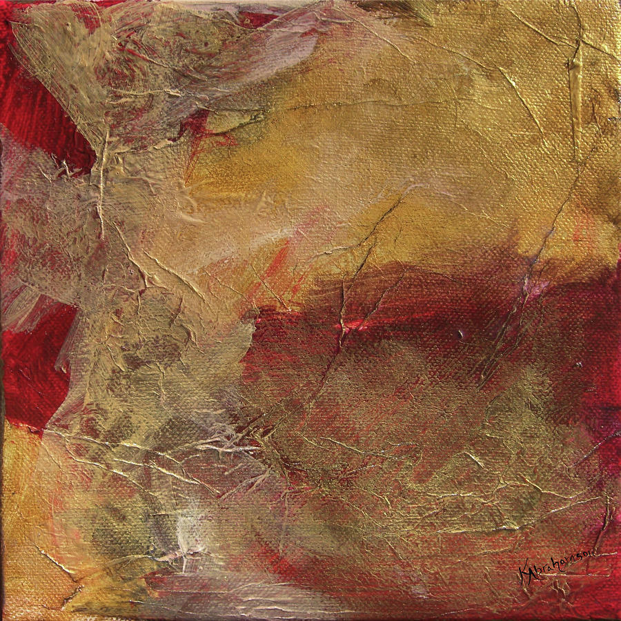 Golden Ruby Painting by Kristen Abrahamson