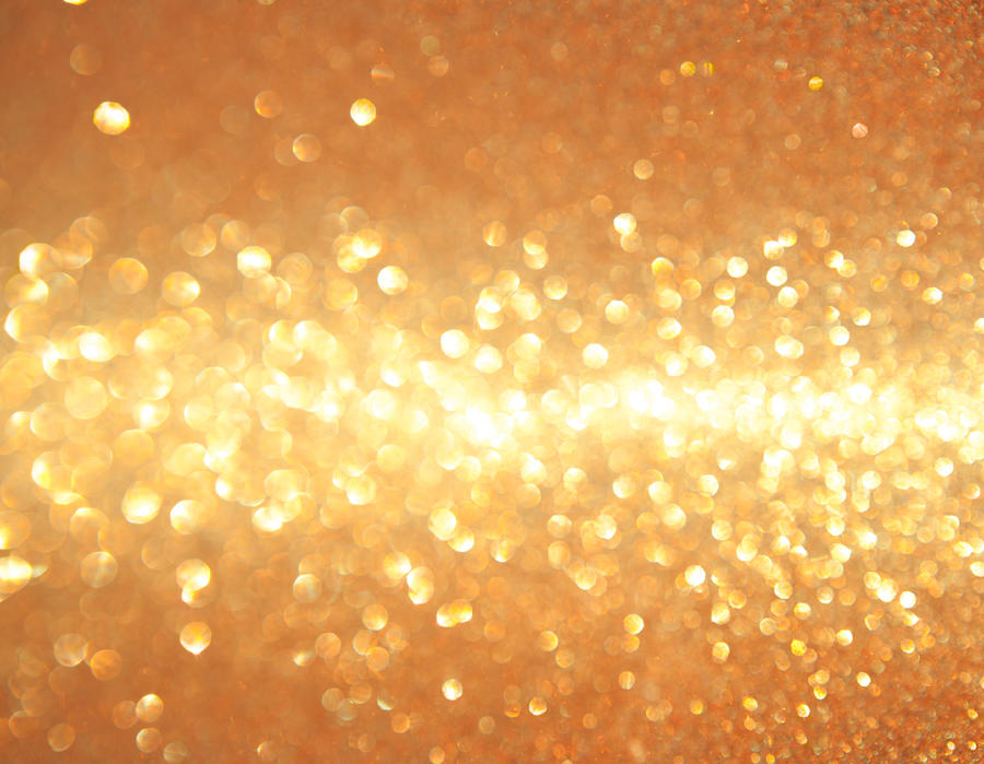 Golden shiny lights. Photograph by Svetikd