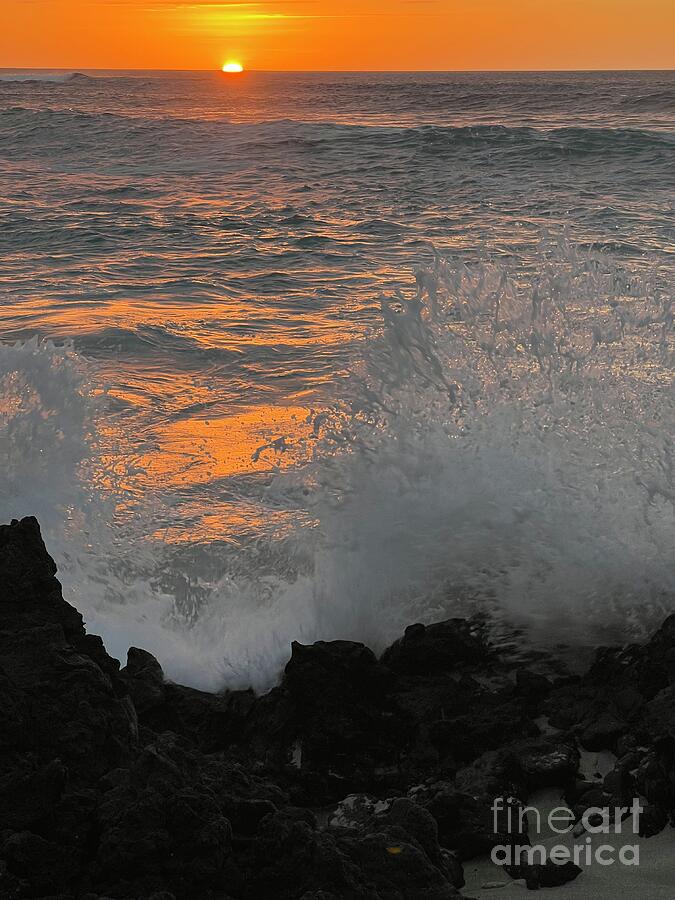 Sunset Photograph - Golden Splash by Saving Memories By Making Memories