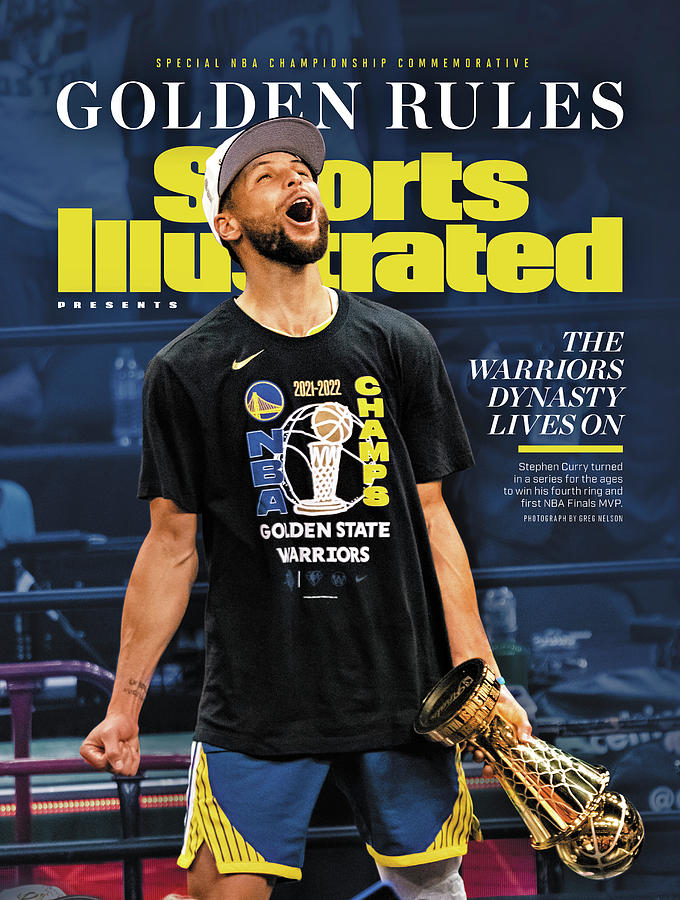 Stephen Curry Photograph - Golden State Warriors, 2022 NBA Champions Commemorative Issue Cover by Sports Illustrated