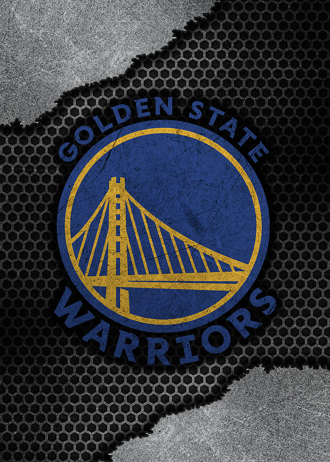 Golden State Warriors Game Metal Drawing By Leith Huber - Fine Art America