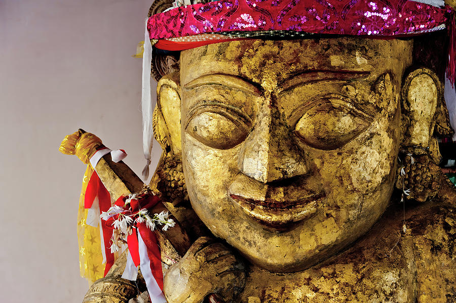 Golden statue, Myanmar Photograph by Lie Yim