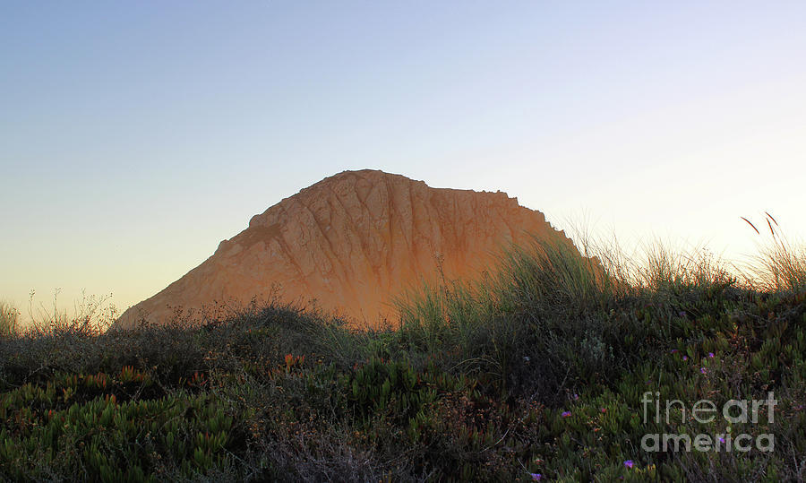 Golden Sun on Morro Rock Photograph by Michael Rock