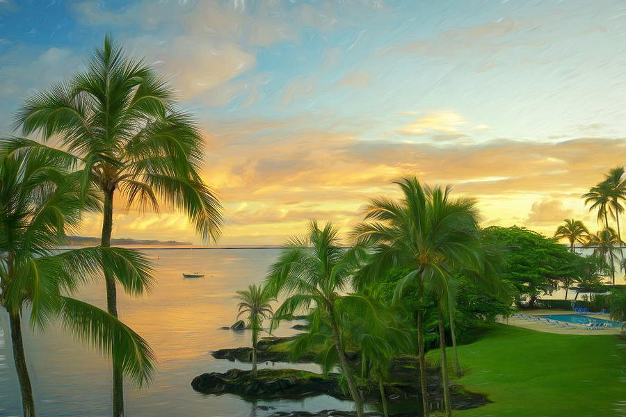 Golden Sunrise in Hilo, Hawaii 2 Photograph by Lindsay Thomson