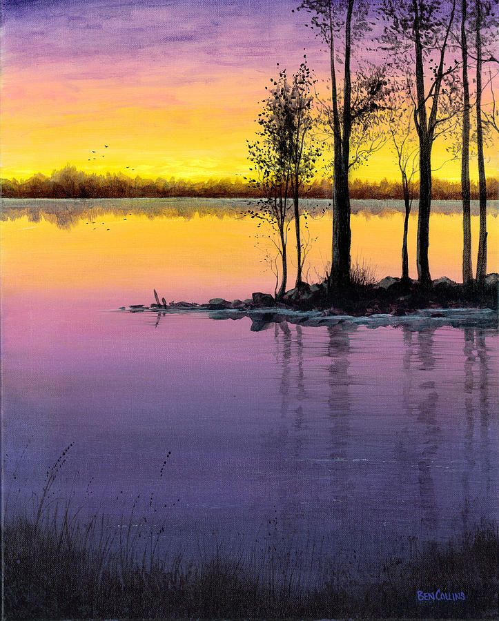 Golden Sunset Painting by Ben Collins