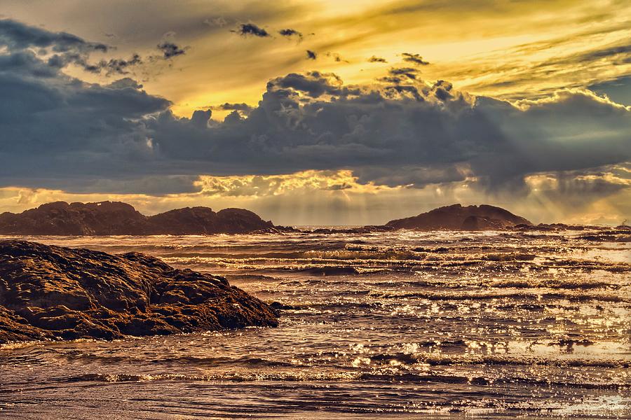 Golden Sunset Photograph by Chuck Burdick
