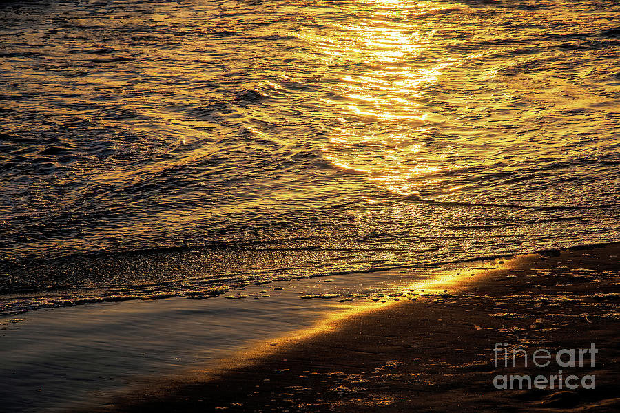 Sunset Photograph - Golden Sunset In Newport by Jennifer Jenson
