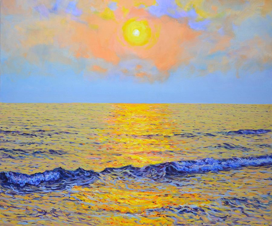 	Golden sunset Painting by Iryna Kastsova