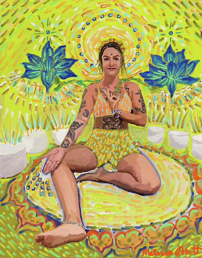 Golden Tara Painting by Melissa Abbott