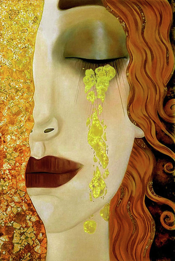 Gustav Klimt Painting - Golden tears by Gustav Klimt