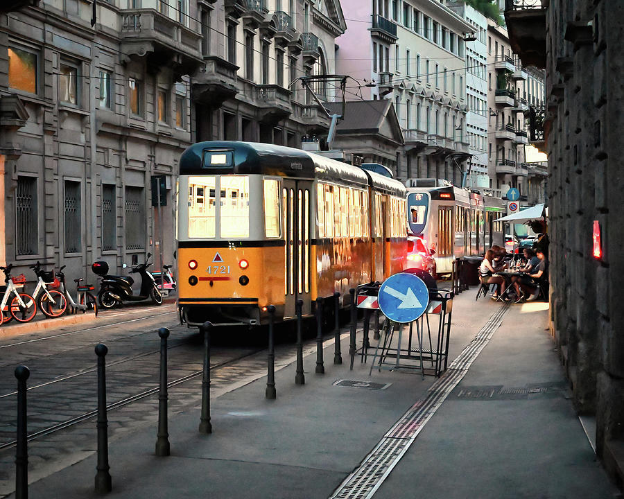 Golden Tram Photograph by Steven Nelson