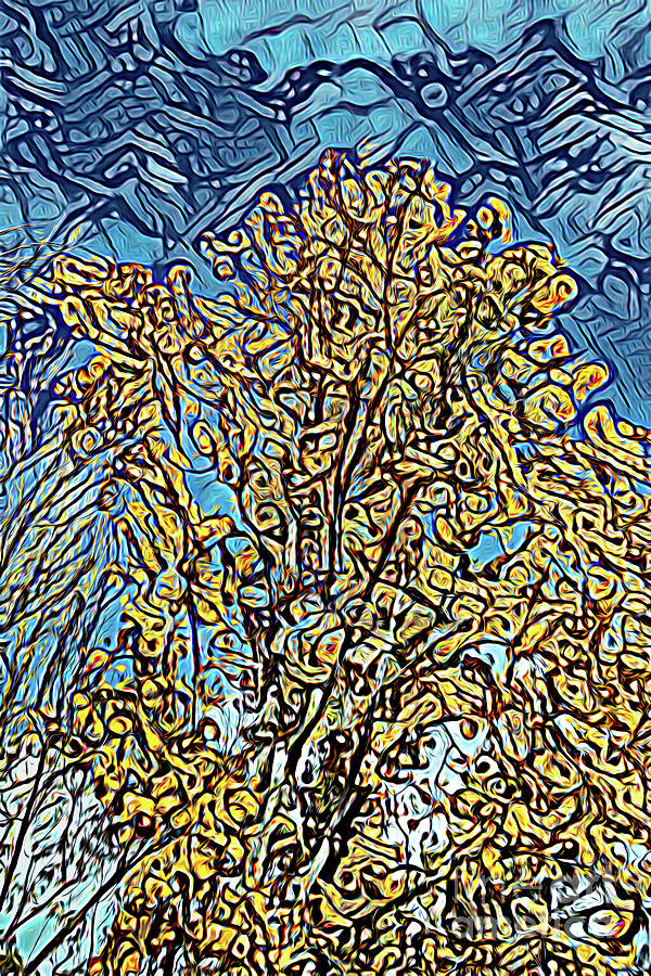 Golden Tree Abstract Photograph by Roslyn Wilkins