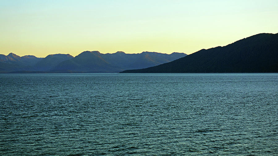 Golden Twilight. Glacier Bay Alaska Photograph