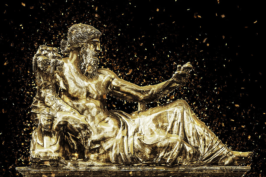 Golden Wall-Art - Ancient Rome Digital Art by Philippe HUGONNARD