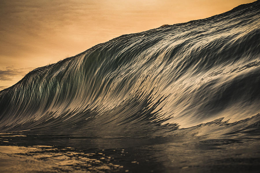 Golden wave forming Photograph by Lindsay_imagery