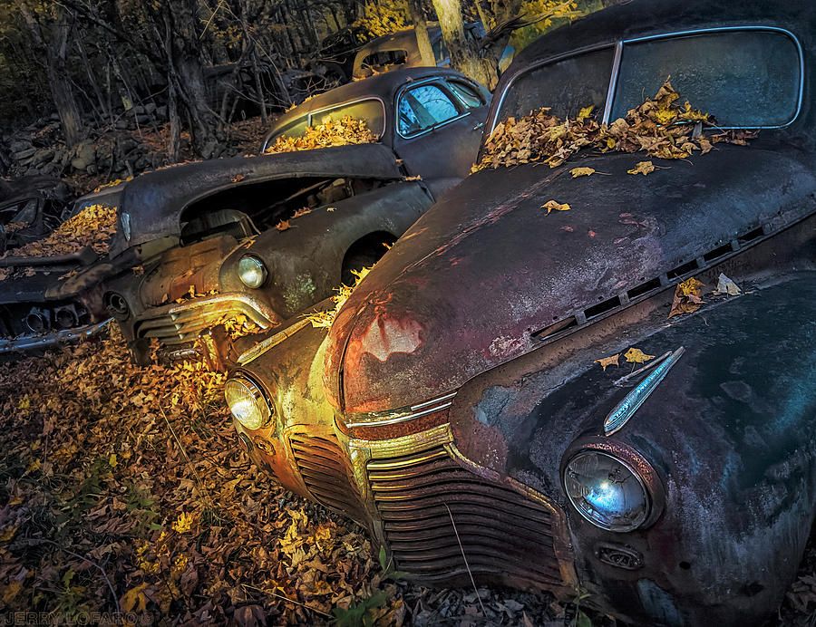 Car Photograph - Golden Years by Jerry LoFaro