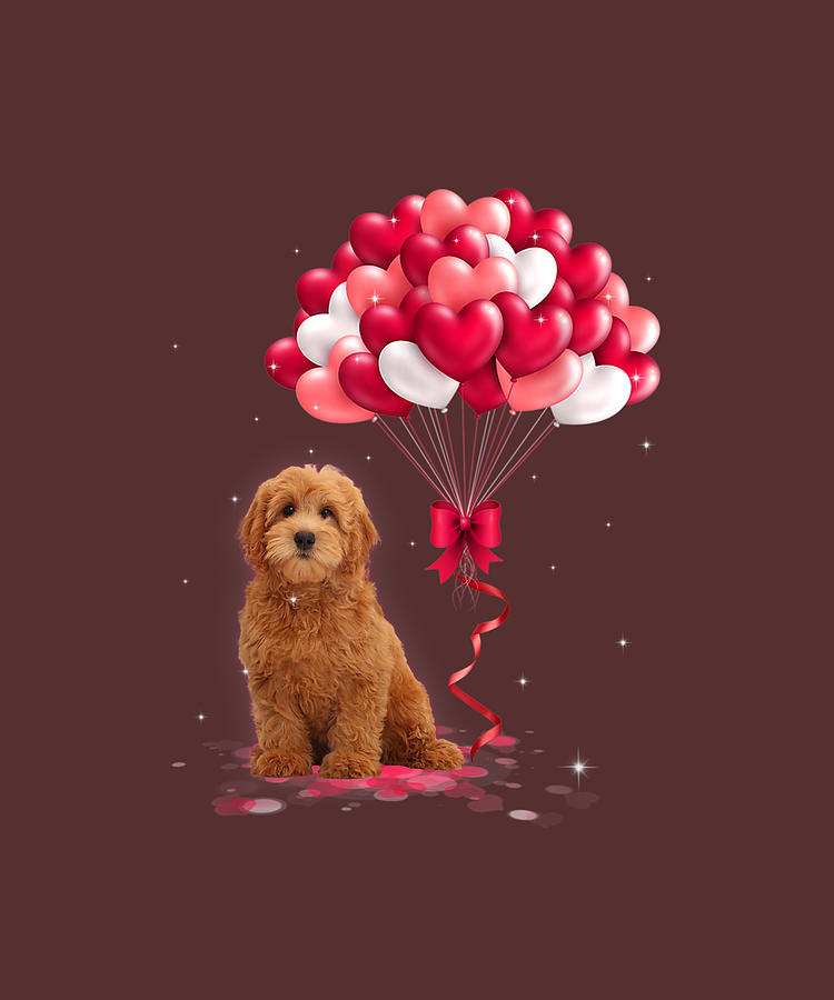 goldendoodle valentines day card