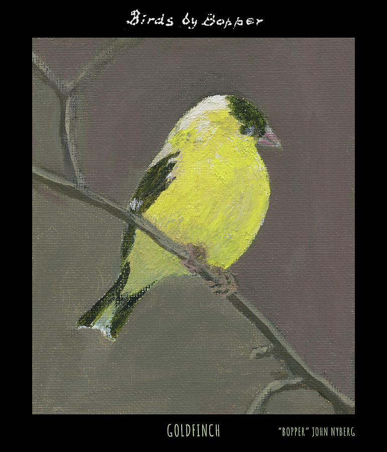 Goldfinch Painting by Tim Nyberg