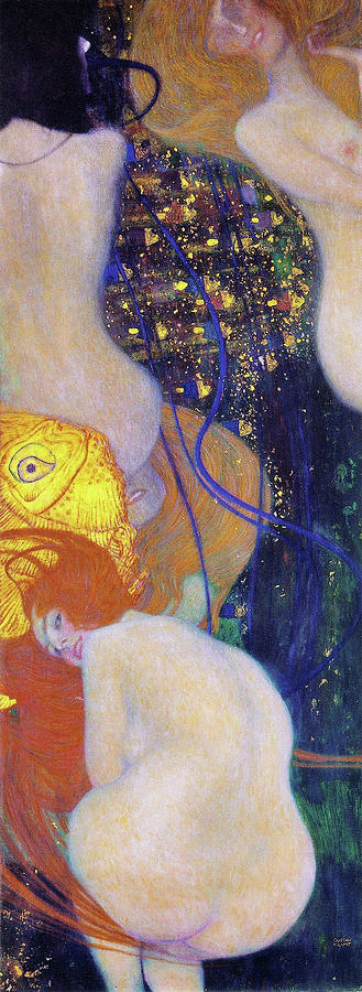 Gustav Klimt Painting - Goldfische - Digital Remastered Edition by Gustav Klimt