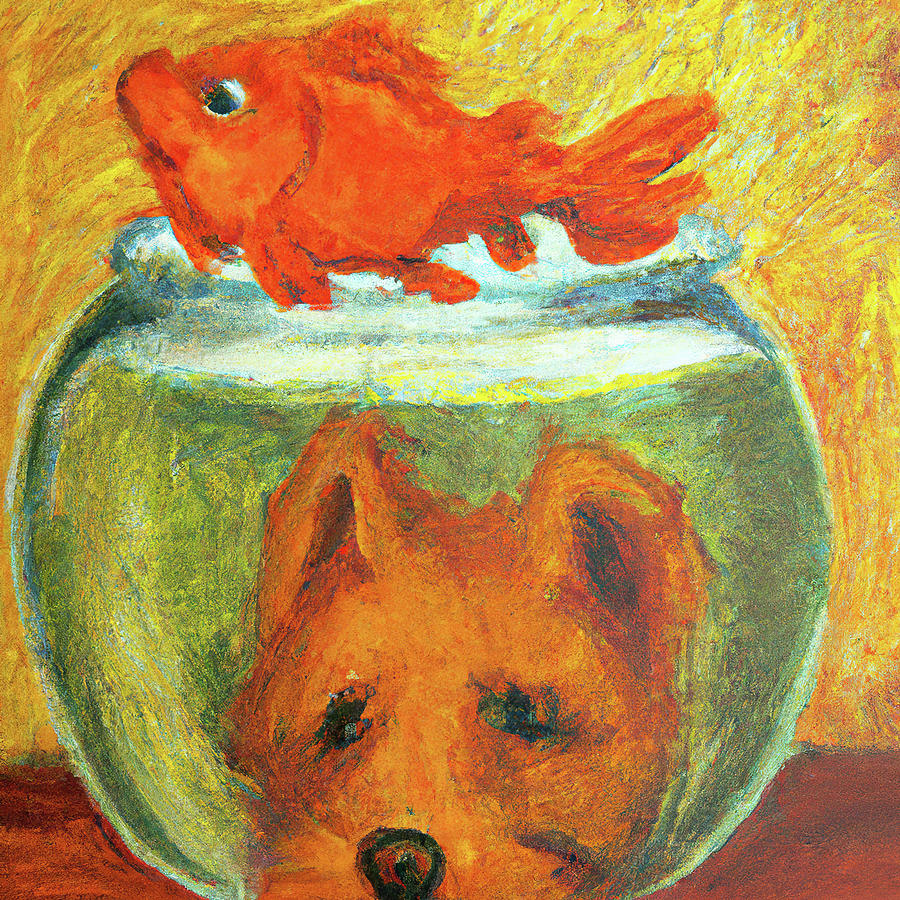 Dog goldfish 2024