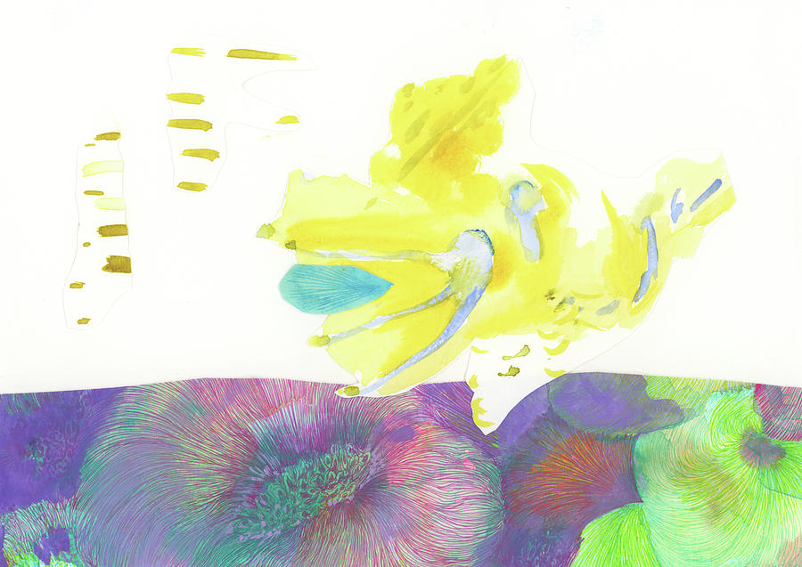 Goldfish - #SS22DW001 Drawing by Satomi Sugimoto
