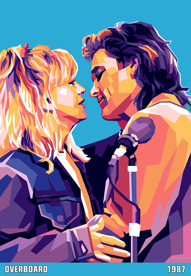 Goldie Hawn and Kurt Russell Mixed Media by Stars on Art