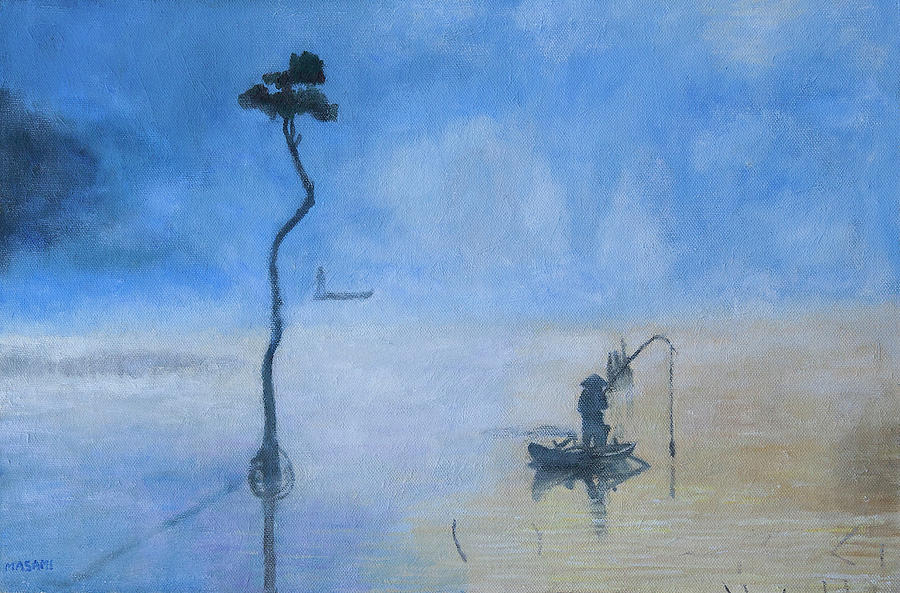 Golen Pond Painting by Masami IIDA