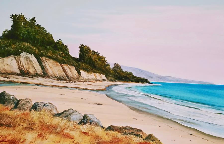 Goleta Bluffs 2021 Painting by Jeffrey Campbell