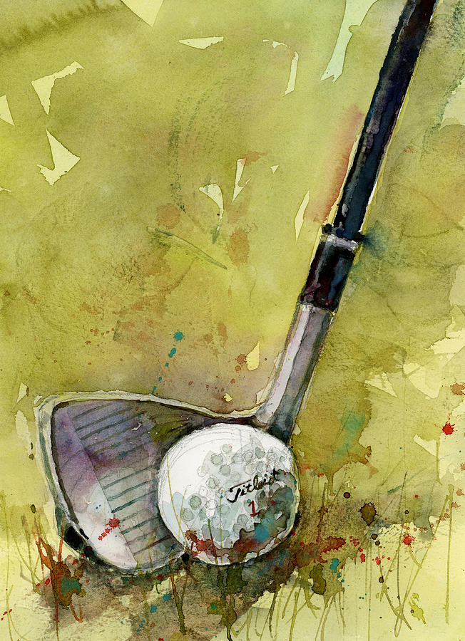 Golf And Putt Painting