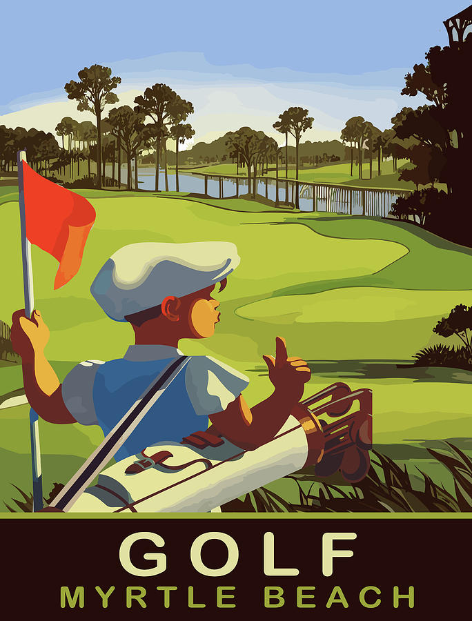 Golf Digital Art - Golf at Myrtle Beach by Long Shot