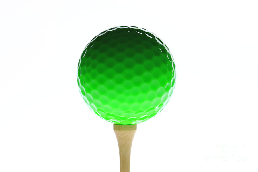 Golf Ball On A Tee Photograph