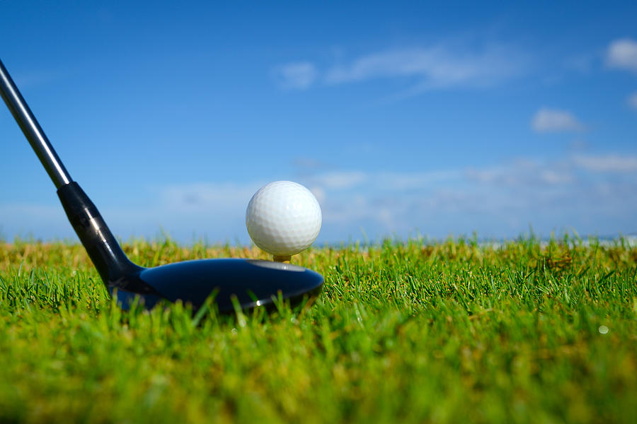 Golf Ball On Tee Photograph by PhotoTalk
