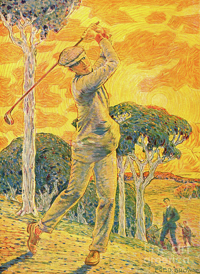 Golf Cover Illustration For Vie Au Grand Air 15th September 1919