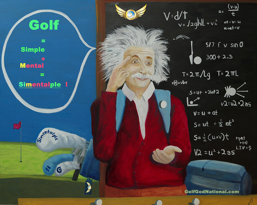 Golf Finally Figured Out Painting by Randall Coleman Golf Finally Figured Out Painting by Randall Coleman